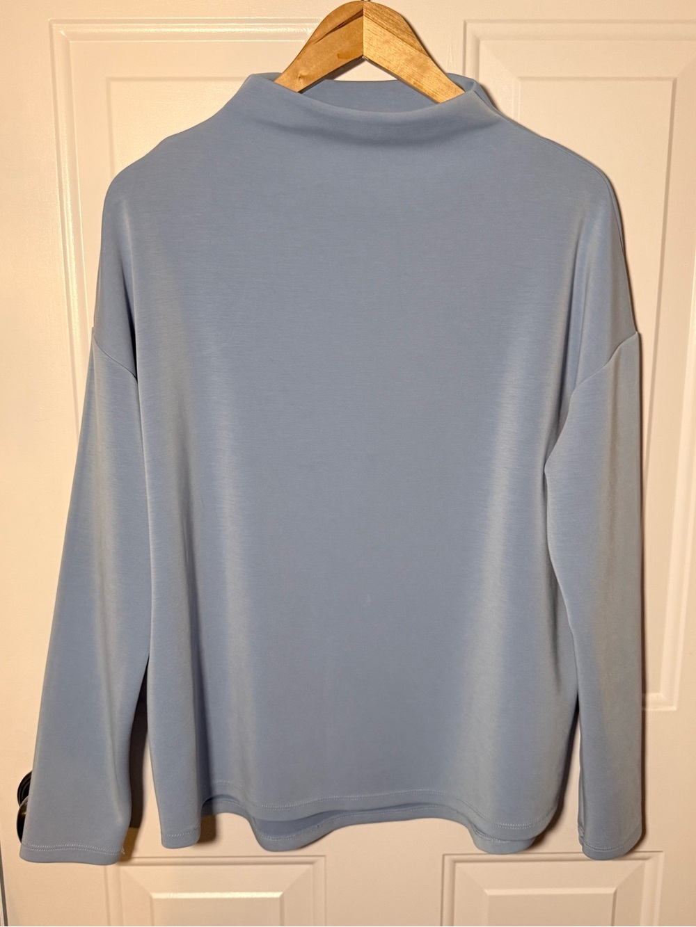 Women’s Light Blue Cowl Neck Sweater